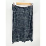 The Limited  Women Size M Silk Black Printed Midi Skirt Career Office Pull On Photo 6
