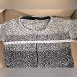 Hot & Delicious Hot & Delicous Open Knit Long Sweater Cardigan Ombre White Black, Sizes M/L Photo 4