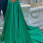 Sherri Hill Emerald Green Prom Dress Photo 2