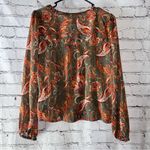Frye Women’s Two Piece Paisley Floral Button Down Blouse Size Medium Photo 1