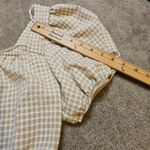 Sienna Sky  Small S Checkered Light Tan White Checkered Scoop Oversized NEW NWT Photo 7