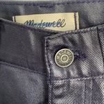 Madewell NWT  The '90s Straight Jean in Coated Midnight Blue Foil NN461 Photo 8