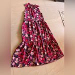 Sugar Lips  Sleeveless Floral Tiered Maxi Dress Women's Size XS V-neck Pockets Photo 9