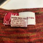 JM Collection Vintage Sleeveless Sweater Tank Top Red Spacedye Earth Tones sz S Photo 4