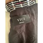VICI  Silver Black Metallic Mirror Jacket Blazer Size Small Photo 4