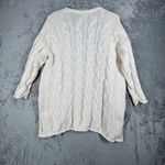 Primark ‎ Sweater Cream Cable Knit Cardigan Open Pockets Neutral Womens 6-8 Photo 2