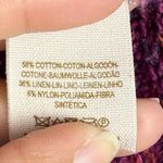 Free People  Crochet Open Knit Long Sleeve Cropped Boho Beach Sweater Sz S Photo 5