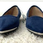Lane Bryant COPY - Navy blue vegan suede flats sz9W Photo 2
