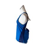 Nike NWT Women's  Yoga Dri-FIT Tank Top Open Back In Dark Marina Blue Photo 3