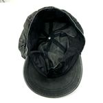Black denim page boy cap, unisex, one size Photo 4