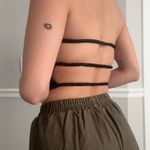 Verge Girl Silky Strapless Strappy Open Back Crop Tube Top Photo 1