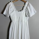 Cleobella  Ashlyn Organic Cotton Dobby Midi Dress Women's Small White Flowy NWOT Photo 14