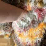 Free People Cardi Plaid Faux Fur Coat Photo 11