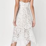 Lulus NWT - One Wish White Lace Midi Dress Wedding Bridal Cocktail Formal Photo 1