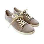Ecco  Women's Soft VII Leather Lace Up Comfort Sneakers Gray Size 9 Photo 5