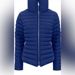HONEY FUNNEL NECK QUILTED JACKET IN MAZARINE BLUE Photo 9