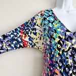 Trina Turk  Dominica multicolor print 3/4 sleeve shift dress 8 Casual Office Photo 3