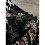 Anthropologie Delfi Collective Asian Floral Silk Blouse Sz M Photo 2