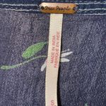 Free People  Women's Blouse Hearts And Colors Striped Navy And Floral Size S EUC Photo 3