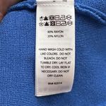 House of Harlow  1960 SLEEVELESS BLUE KNIT BODYCON OPEN BACK RACERBACK DRESS L Photo 8