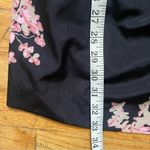 Free People  Black Floral Bow Mini Dress Size Medium Photo 6