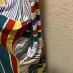 Maeve Anthropologie Striped Mock Neck Shark Bite Hem Sleeveless Dress Size XS Photo 5