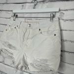 American Eagle Y2K  90s Boyfriend Denim Shorts Distressed White Women’s 6 Summer Photo 5