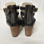 Freebird By Steven Black Claw Sz 7 Strappy Genuine Leather Boho Photo 5