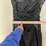 House Of CB  'Jalena' Black Vegan‎ Leather Lace Back Dress NWOT Photo 6