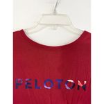 Peloton Small Top Sweatshirt Spell Out Logo Graphic Long Line Hi Lo Long Sleeve Photo 4