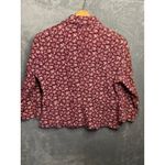 SO sereal so right Floral Corduroy Button Front Blazer Jacket Womens XL Purple Photo 5