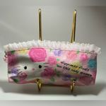 A Rare Vintage Sanrio 2011 Hello Kitty Zip Lightweight Pencil Pen Small Bag Pink Photo 0