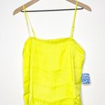 Free People Beyond Me Lace Cami in Electric Lemon Yellow Size S NWT Photo 2