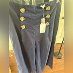 English Factory  Navy Trousers with Gold Buttons Photo 3