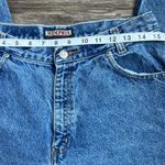90s Memphis High Rise Tapered Leg Mom Jeans Size 12 Petite 💙 Blue Photo 4