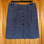 Leifsdottir Anthropologie Tweed Bow Skirt Blue Size 8 Photo 0