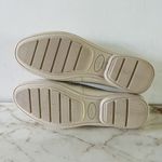 Coach  Odette Solid Ivory Patent Leather Driver Loafer Silver Logo - US 6.5 Photo 7