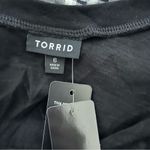 Torrid Cotton Modal Slub + Clip Dot Print Fabric Mixed Dolman Tee - 6X Photo 4