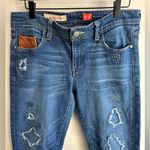 Pilcro  Letterpress Hyphen Fit‎ Straight Leg Distressed Jeans 29 layered boho Photo 1
