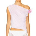 Jaded London Dare To Drape Top in Pink Flower 12 New Womens Blouse Photo 0