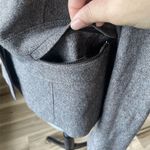 Ann Taylor  Women's Blazer Size 8 Brown Twill Long Sleeve Zippered Pockets Photo 8