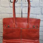 Patricia Nash VIENNA SATCHEL Burnt Coral Leather Tote Shoulder Bag Photo 15