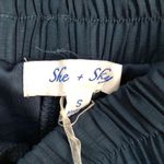 She & Sky Emerald green Pleated Shorts Photo 2