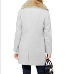 Topshop  Monica Faux Fur Collar Coat-NWT Photo 3