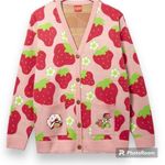 Strawberry Shortcake Allover Strawberry Print Women's Cardigan (Medium) Photo 0