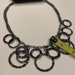 Apt. 9 NWT $20 -  Gunmetal Tone Metal Chain With Circle Dangles Photo 5