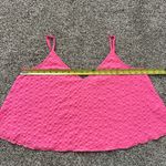 Lilly Pulitzer  bright pink textured tank top size L Photo 9