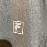 FILA  Women's Gray V-Neck Short Sleeve Tee Photo 2