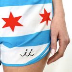 🐸Women's Chi Chi Sport Mag Miler Shorts, Size XL Red Photo 1