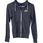 Nike  Hoodie Women's Size XS Full Zip Drawstring Pockets Heather Gray Hooded Photo 0